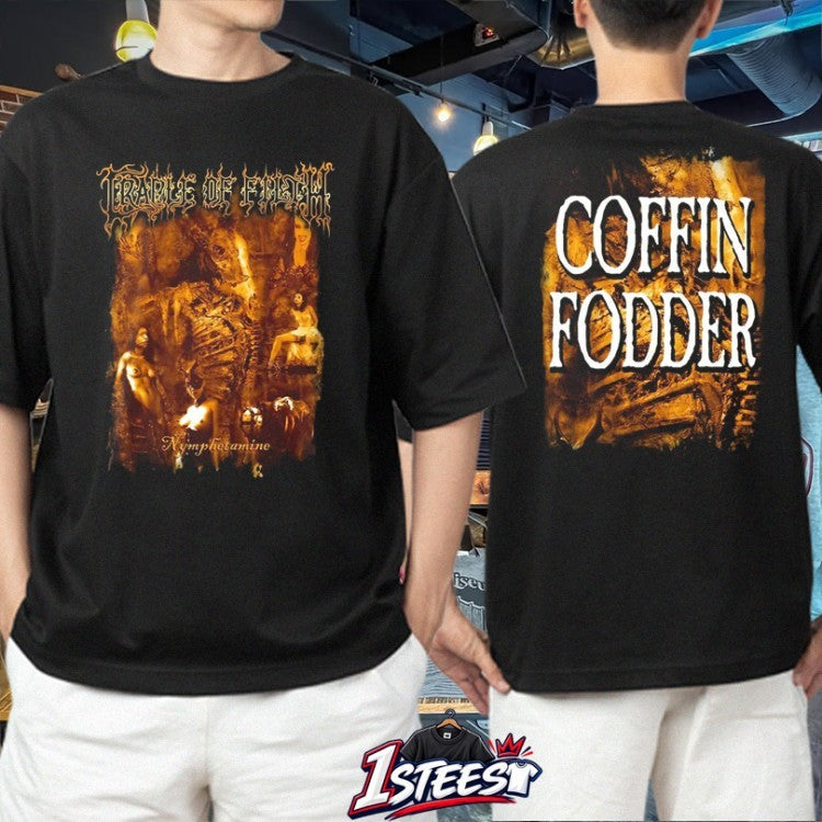 Cradle Of Filth Nymphetamine Collage Coffin Fodder T-shirts