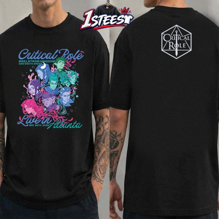 Critical Role Maelstrom Kingdom Gas South Arena Live In Atlanta May 26th 2026 T-shirts
