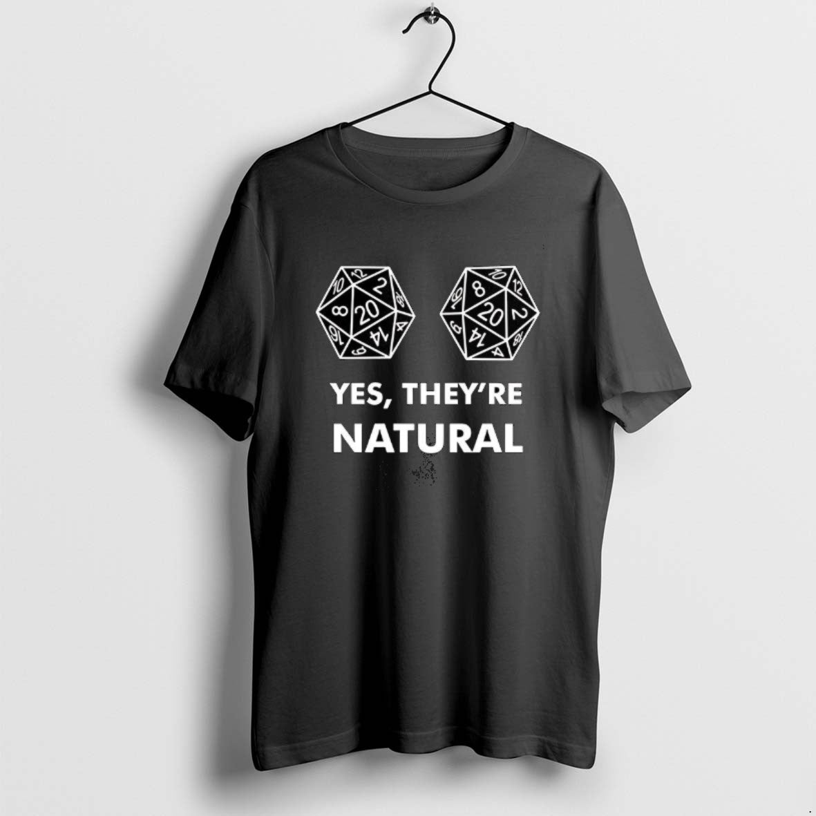 Official D20 Dice Yes They Are Natural Dungeons And Dragons T-Shirts, Hoodie, Sweatshirt | PureTeeCo.com