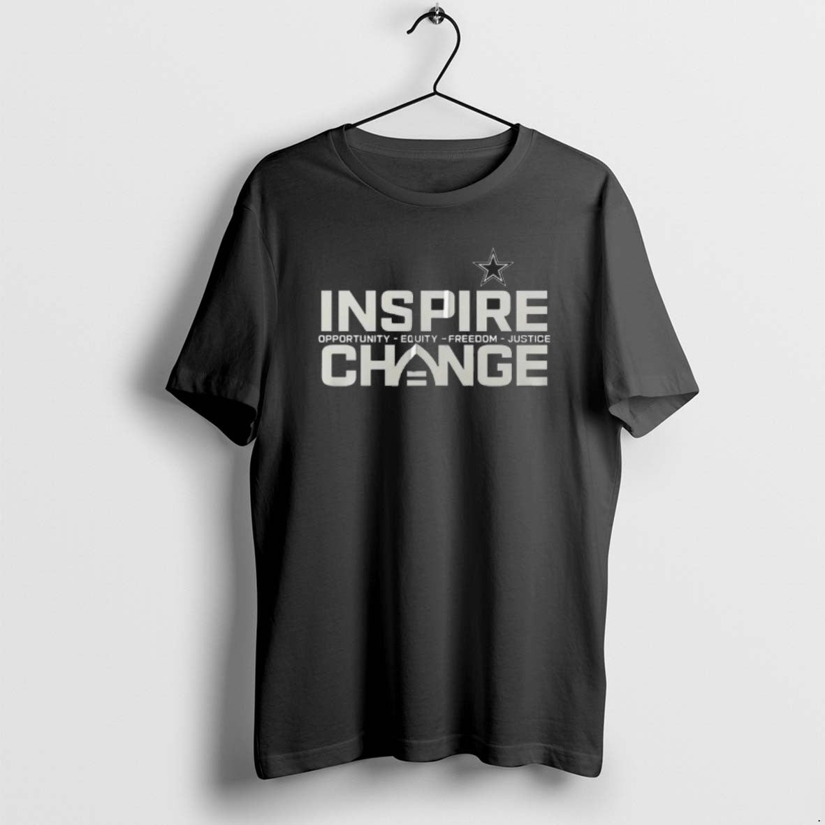 Official Dallas Cowboys Inspire Change Opportunity Equity Freedom Justice T-Shirts, Hoodie, Sweatshirt | PureTeeCo.com