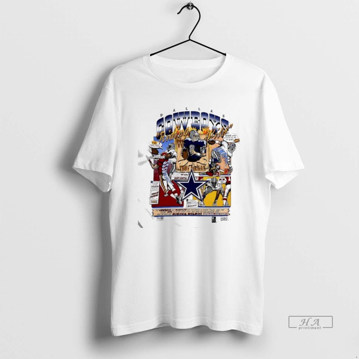 Official Dallas Cowboys Riding Wild Troy Aikmanthe Triplets T-Shirts, Hoodie, Sweatshirt | PureTeeCo.com