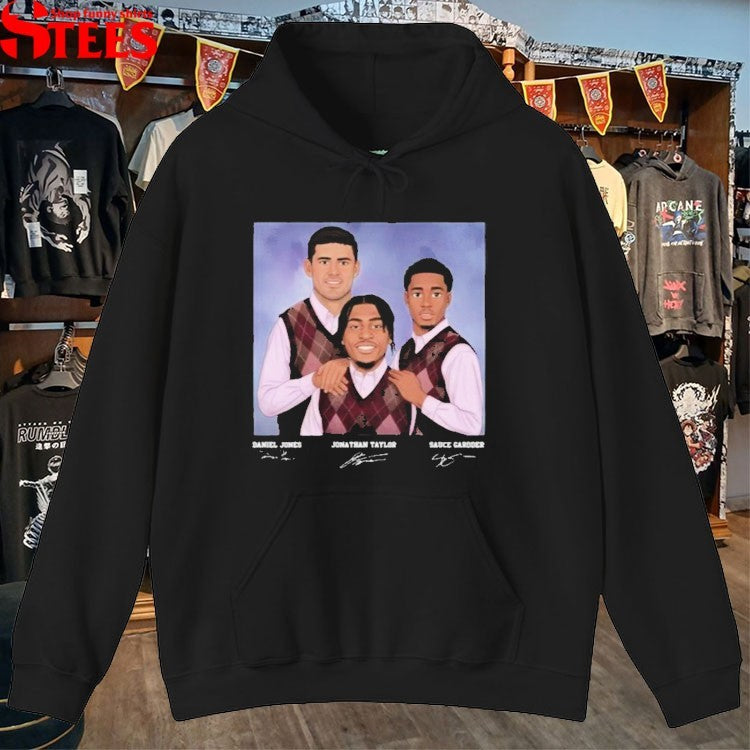 Daniel Jones Jonathan Taylor And Sauce Gardner Indianapolis Step Brothers T-Shirts