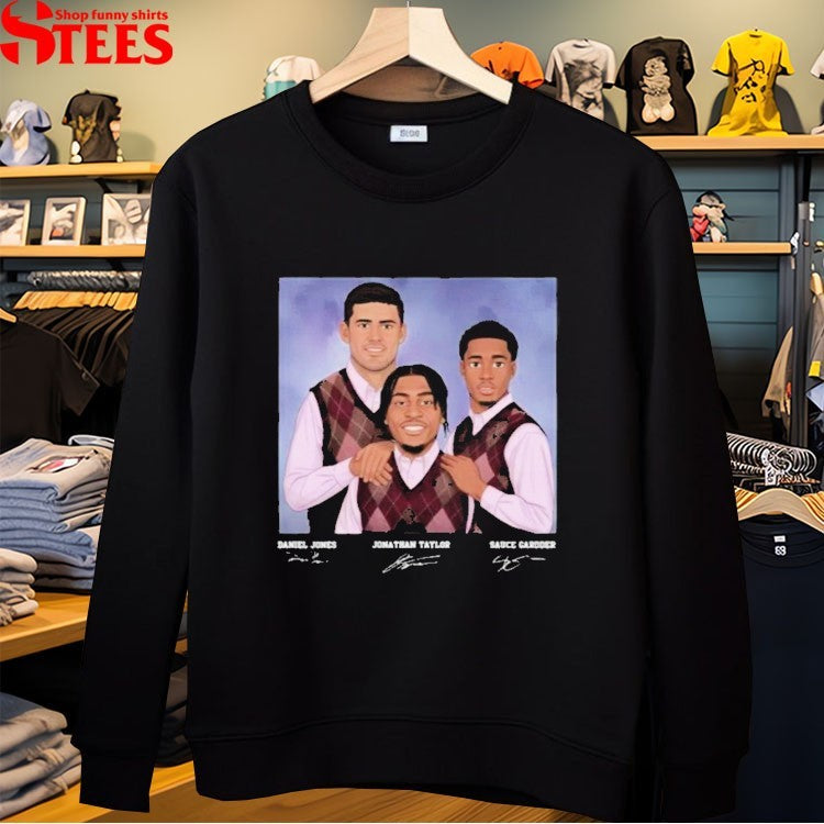 Daniel Jones Jonathan Taylor And Sauce Gardner Indianapolis Step Brothers T-Shirts