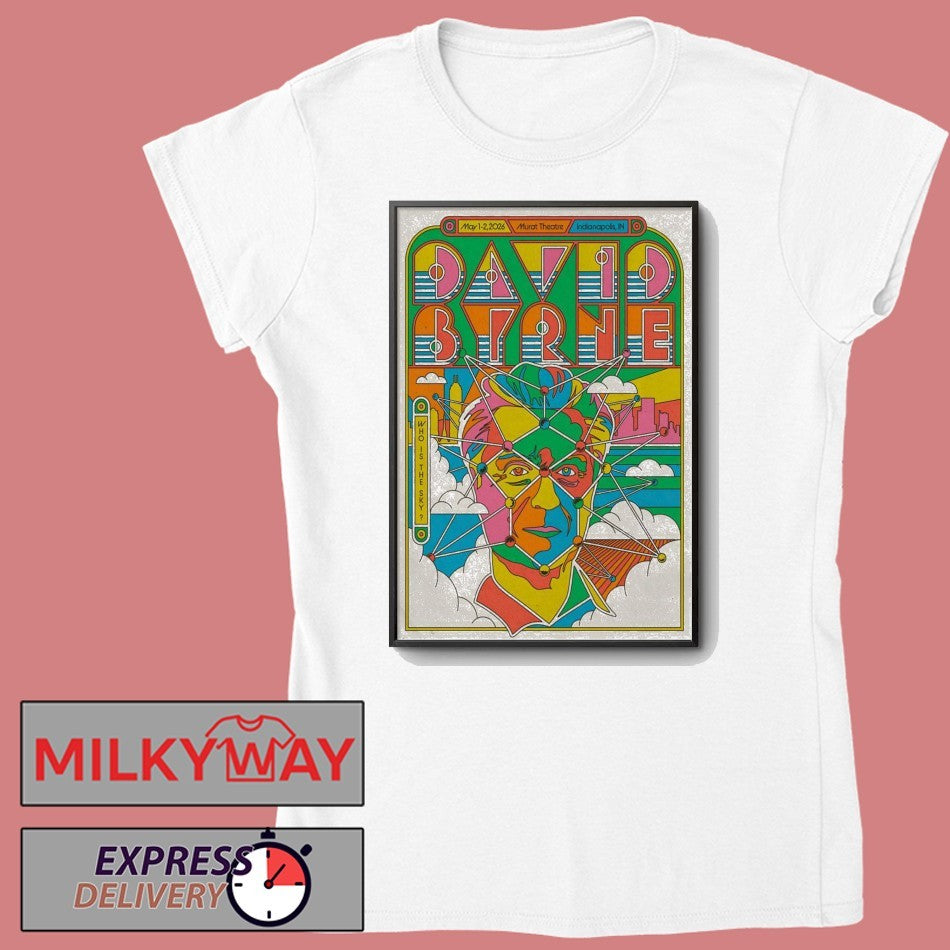 David Byrne May 1-2 2026 In Indianapolis IN Poster shirt