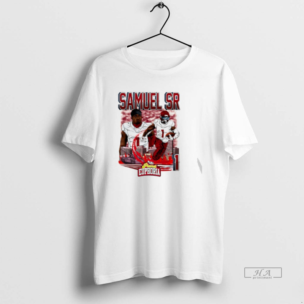 Official Deebo Samuel Sr Washington Commanders Player Skyline Comic T-Shirts, Hoodie, Sweatshirt | PureTeeCo.com