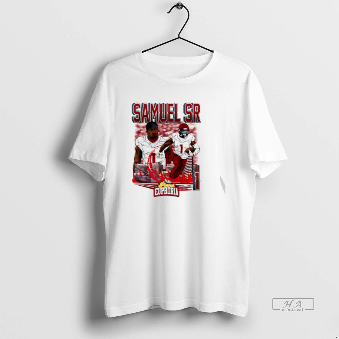 Official Deebo Samuel Sr Washington Commanders Player Skyline Comic T-Shirts, Hoodie, Sweatshirt | PureTeeCo.com