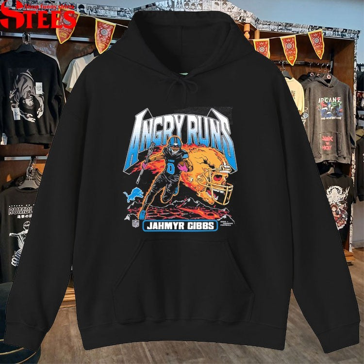 Detroit Lions Jahmyr Gibbs Angry Runs T-Shirts