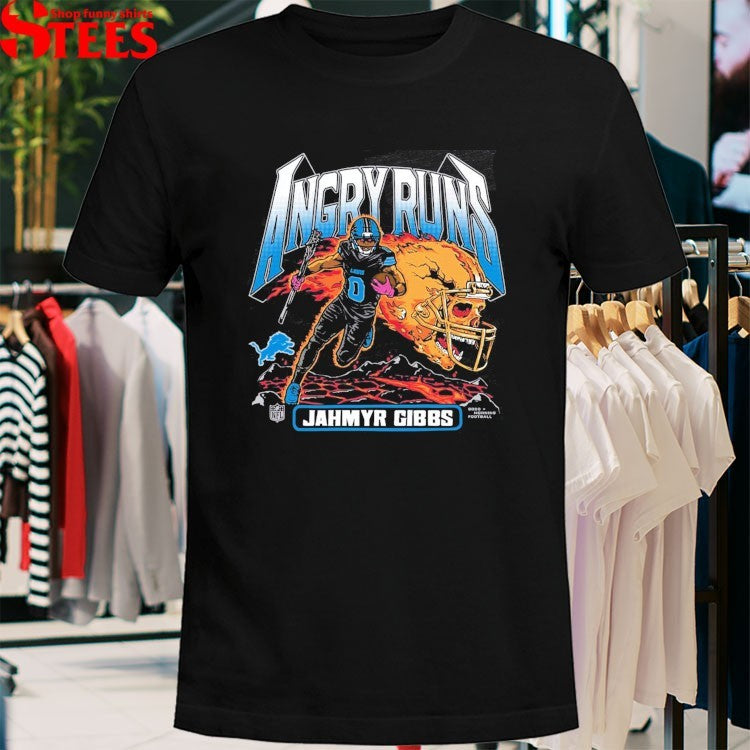 Detroit Lions Jahmyr Gibbs Angry Runs T-Shirts