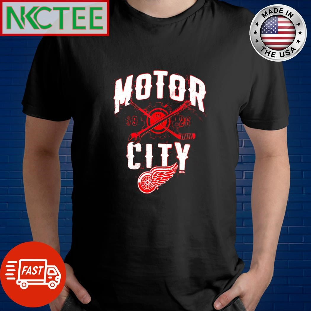 Official Detroit Red Wings Push Ahead Motor est 1926 City shirt