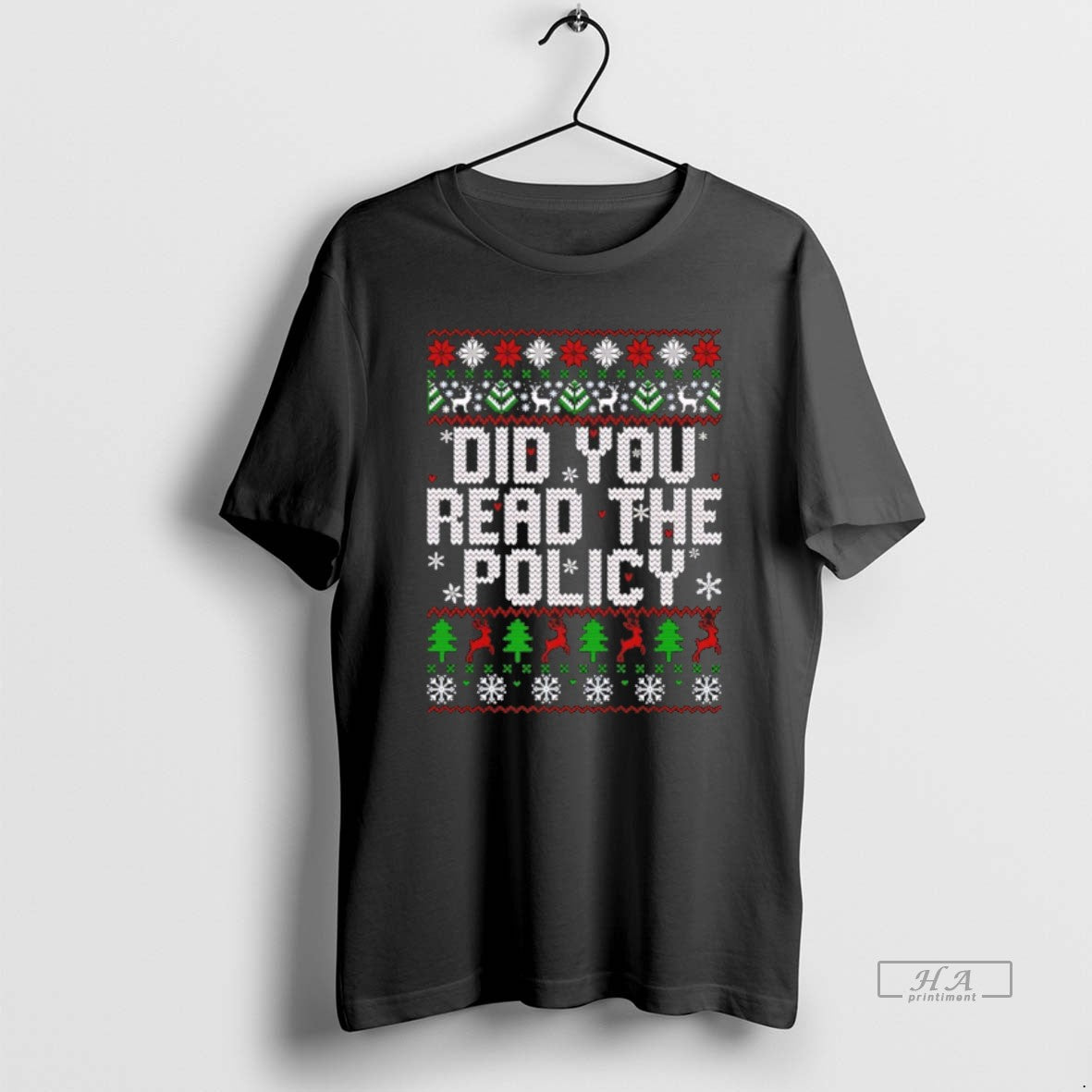 Official Did You Read The Policy Ugly Christmas T-Shirts, Hoodie, Sweatshirt | PureTeeCo.com