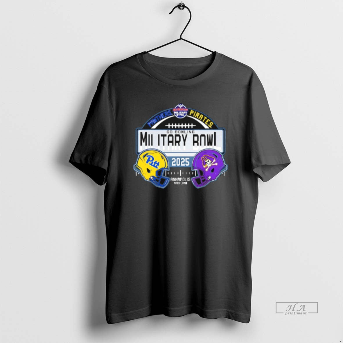 Official East Carolina Pirates Vs Pitt 2025 Go Bowling Military Bowl Helmets T-Shirts, Hoodie, Sweatshirt | PureTeeCo.com