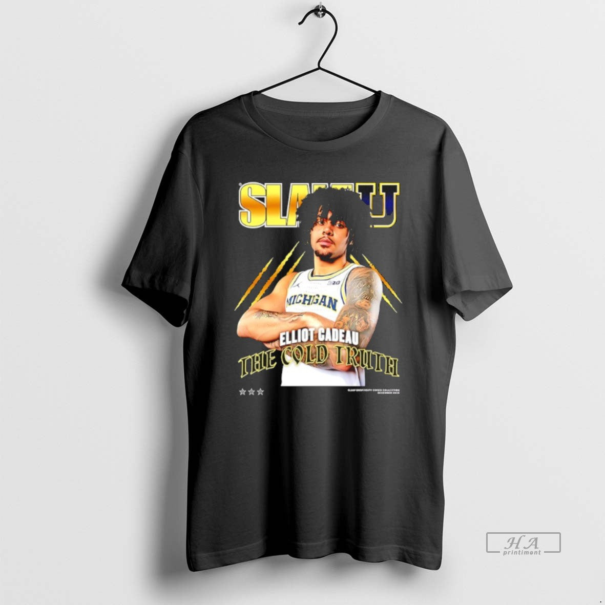 Official Elliot Cadeau The Cold Truth Michigan Wolverines Slamu T-Shirts, Hoodie, Sweatshirt | PureTeeCo.com