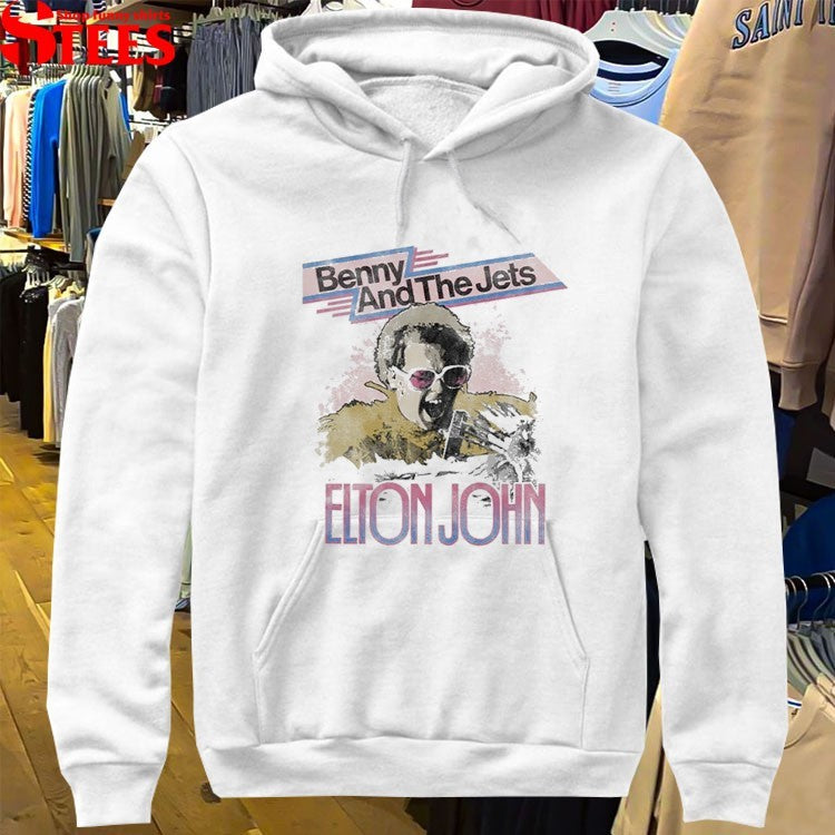 Elton John Bennie And The Jets Watercolor Photo T-shirts