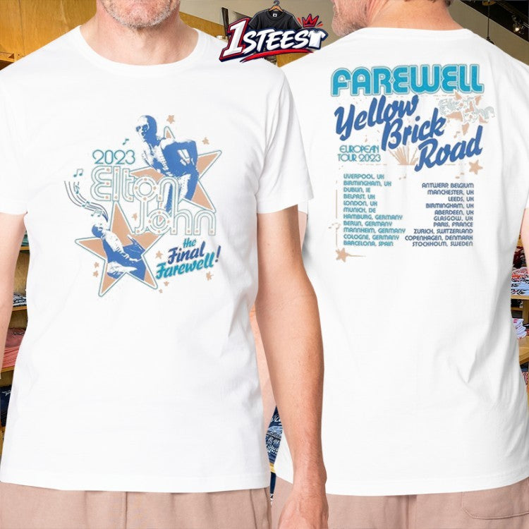 Elton John The Final Farewell EU UK Tour 2023 T-shirts