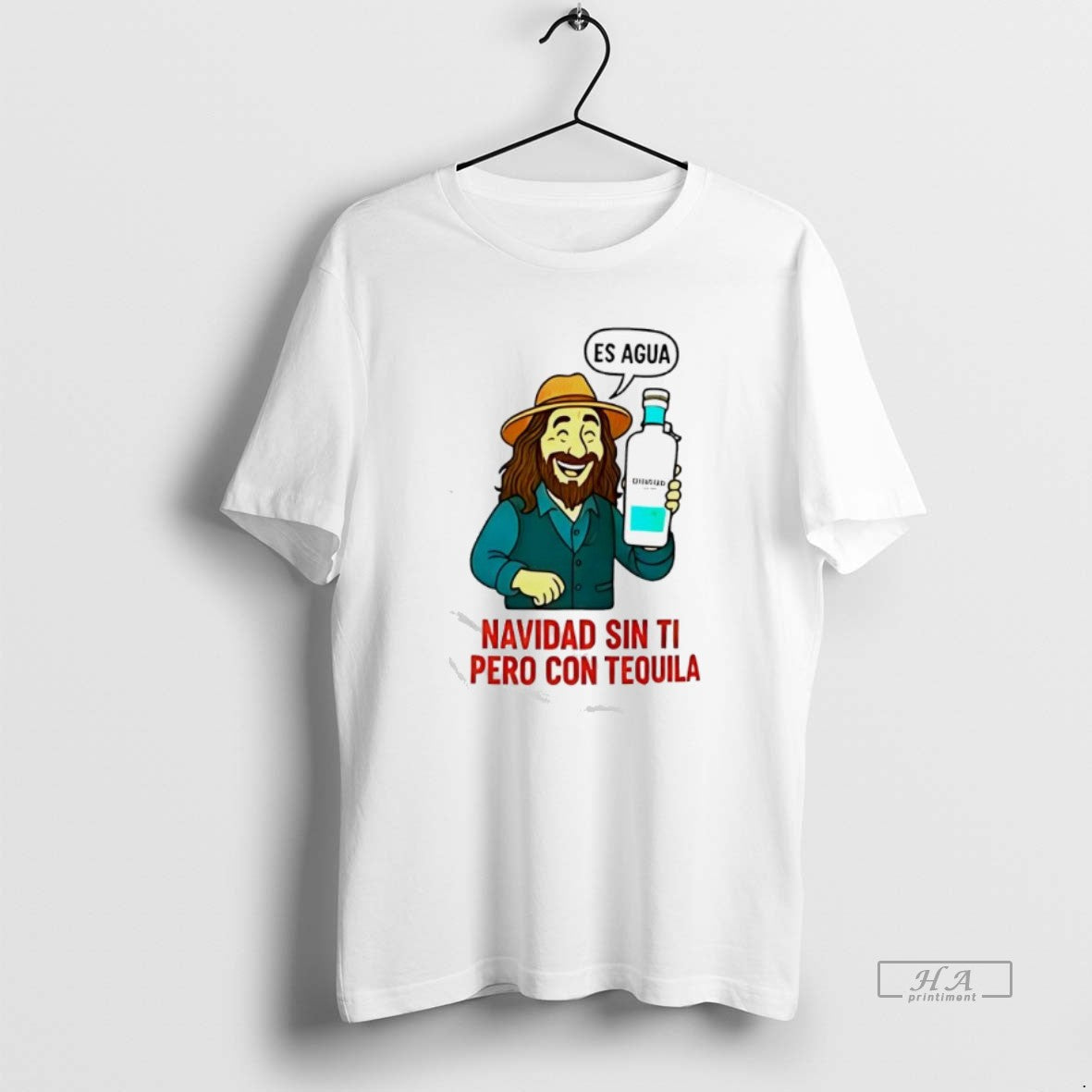 Official Es Agua Navidad Sin Ti Pero Con Tequila Casamigos Blanco Tequila T-Shirts, Hoodie, Sweatshirt | PureTeeCo.com