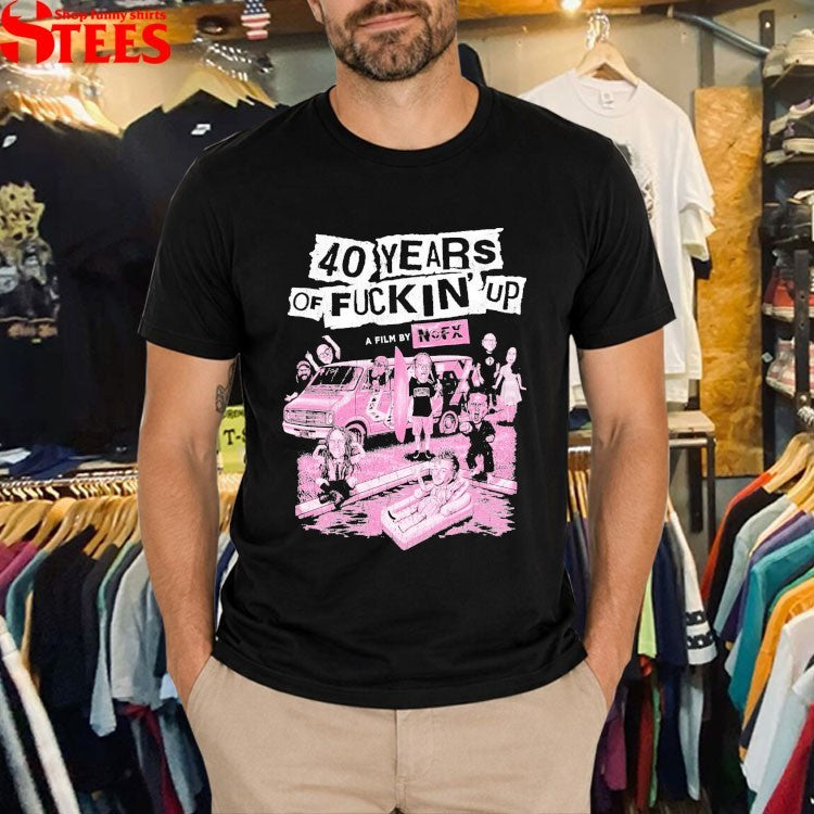 Fat Wreck Chords NOFX 40 Years Of Fuckin’ Up T-Shirt