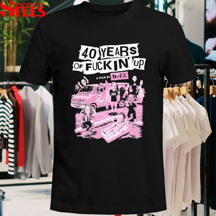 Fat Wreck Chords NOFX 40 Years Of Fuckin’ Up T-Shirt