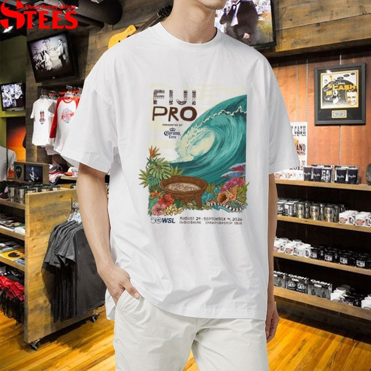 Fiji Pro Presented By Corona Cero 50 WSL 2026 August 4 September 4 Cloudbreak Championship Tour Surf T-shirts