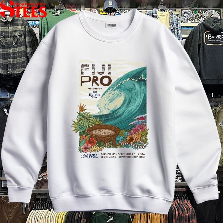 Fiji Pro Presented By Corona Cero 50 WSL 2026 August 4 September 4 Cloudbreak Championship Tour Surf T-shirts