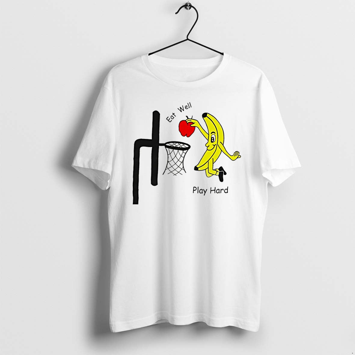 Official Funny Banana Squad Basketball Eat Well Play Hard T Shirts Jpg