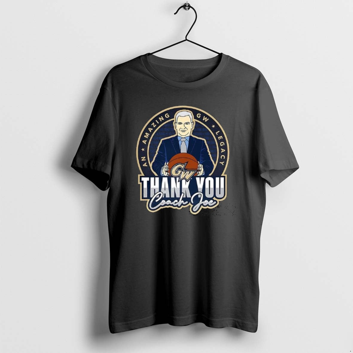 Official George Washington Basketball Thank You Coach Joe T-Shirts, Hoodie, Sweatshirt | PureTeeCo.com