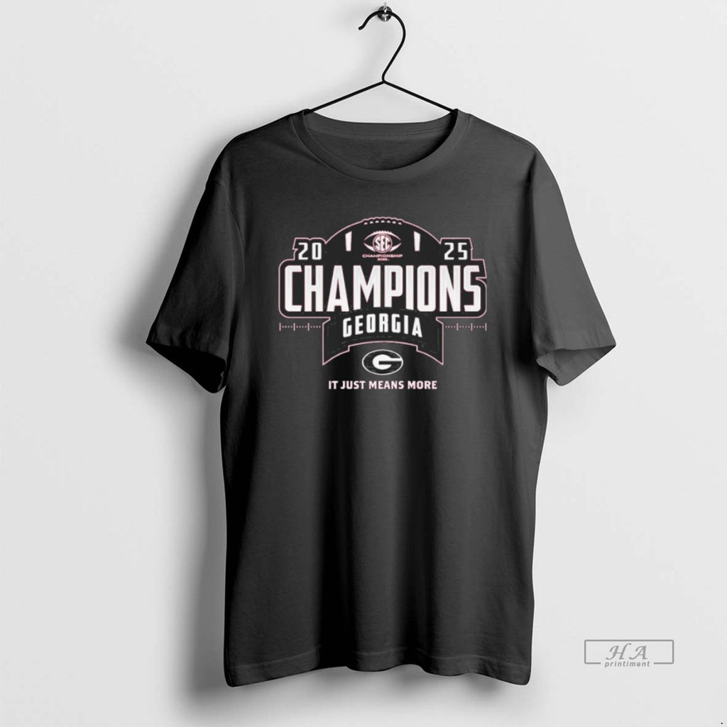 Official Georgia Bulldogs Sec Football Champions Locker Room 2025 T-Shirts, Hoodie, Sweatshirt | PureTeeCo.com