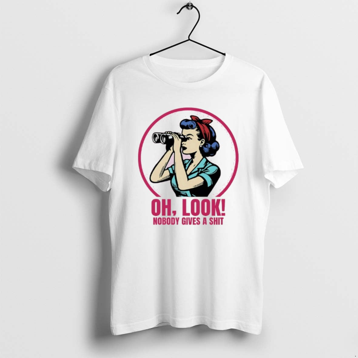 Official Girl Oh Look Nobody Gives A Shit T-Shirts, Hoodie, Sweatshirt | PureTeeCo.com