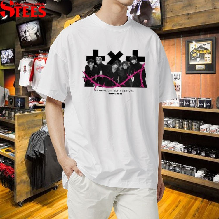 Global Citizen Festival 2026 TOMORROW X TOGETHER T-shirts