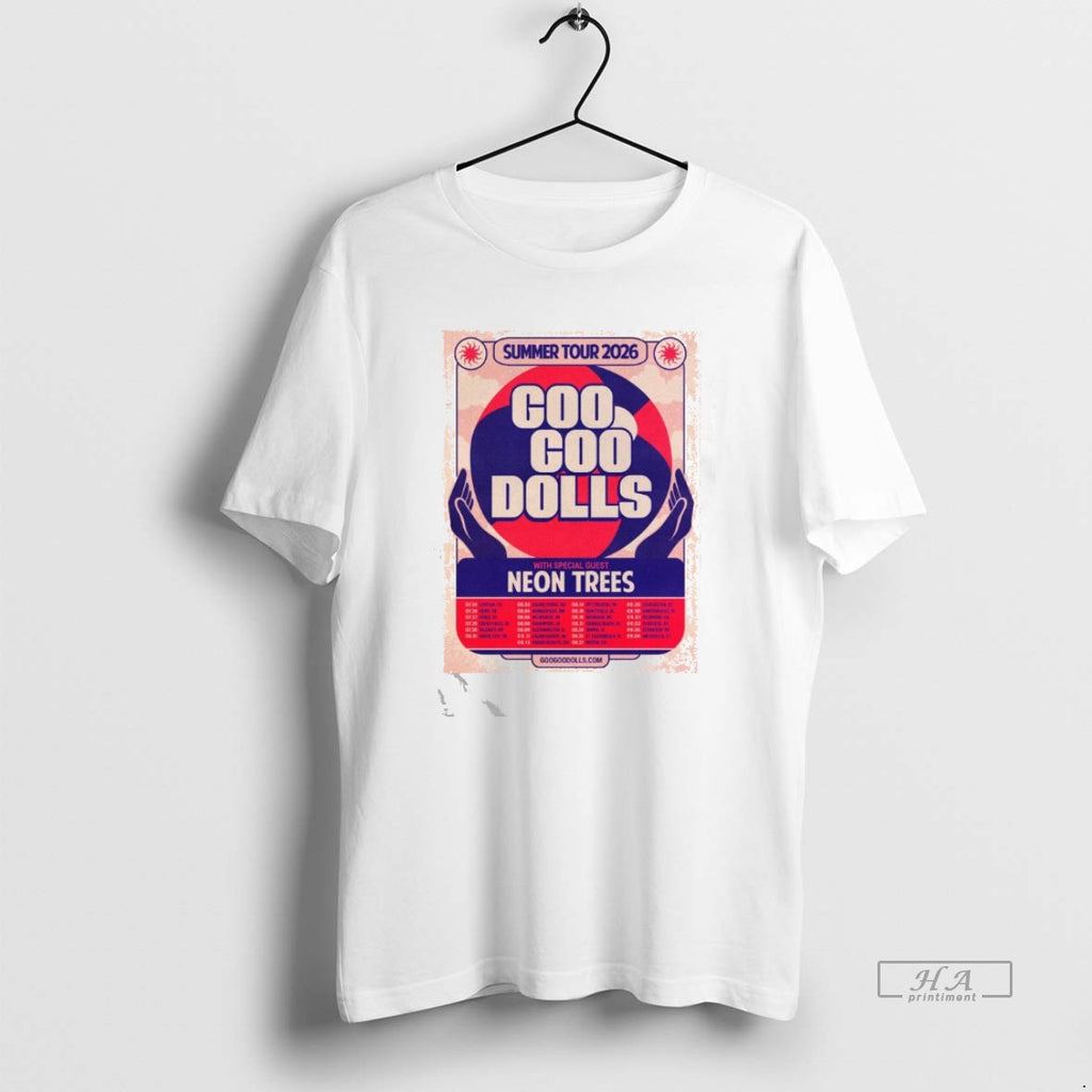 Official Goo Goo Dolls With Special Guest Neon Trees Summer Tour 2026 T-Shirts, Hoodie, Sweatshirt | PureTeeCo.com