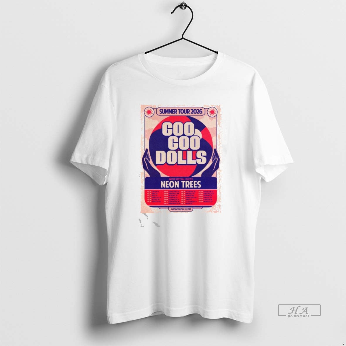 Official Goo Goo Dolls With Special Guest Neon Trees Summer Tour 2026 T-Shirts, Hoodie, Sweatshirt | PureTeeCo.com