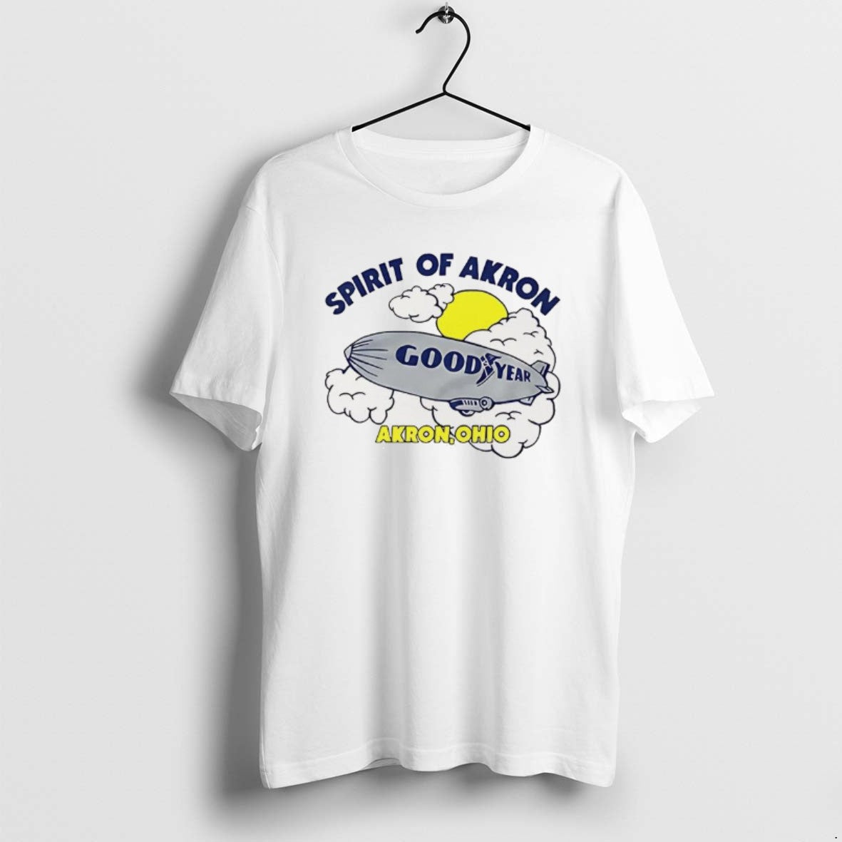 Official Goodyear Blimp Spirit Of Akron Ohio Cartoon T-Shirts, Hoodie, Sweatshirt | PureTeeCo.com