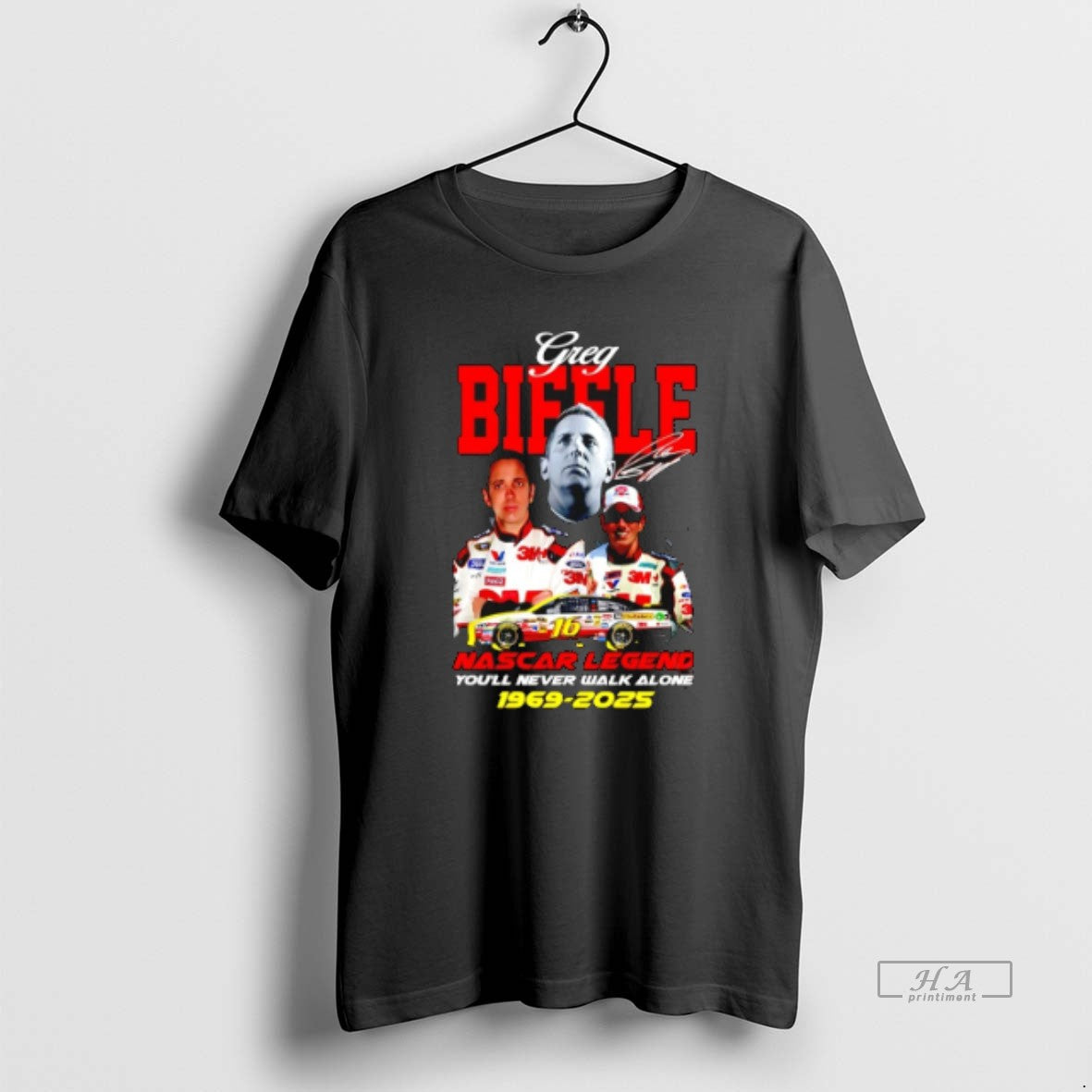 Official Greg Biffle Nascar Legend Youll Never Walk Alone 1969 2025 T-Shirts, Hoodie, Sweatshirt | PureTeeCo.com