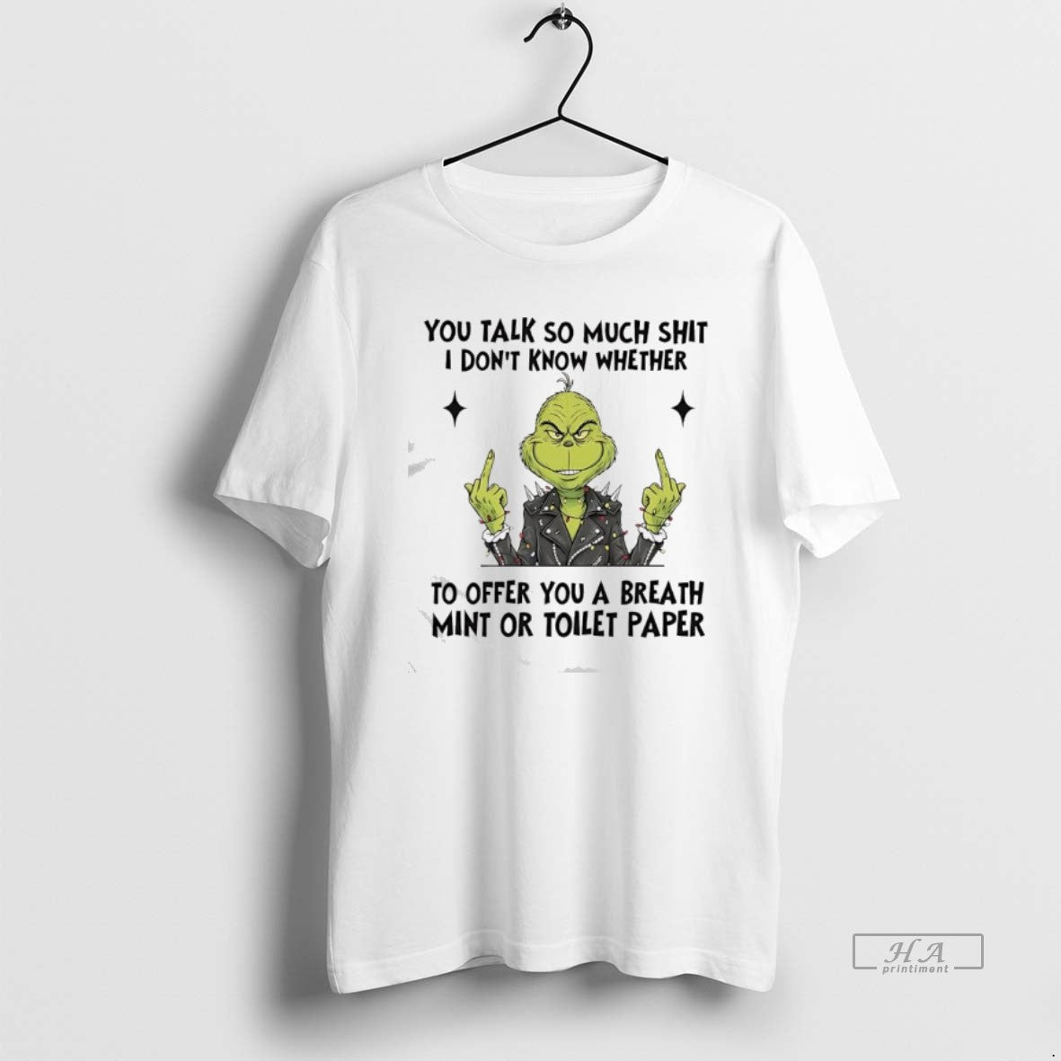 Official Grinch Rock Suit You Talk So Much Shit I Dont Know Whether To Offer T-Shirts, Hoodie, Sweatshirt | PureTeeCo.com