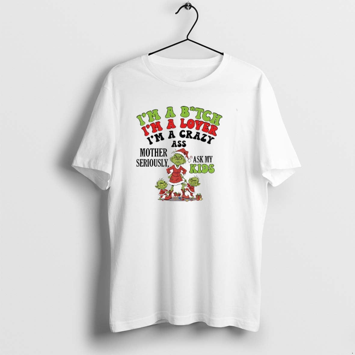 Official Grinch Santa Im 97 Sure You Dont Like Me Merry Christmas T-Shirts, Hoodie, Sweatshirt | PureTeeCo.com