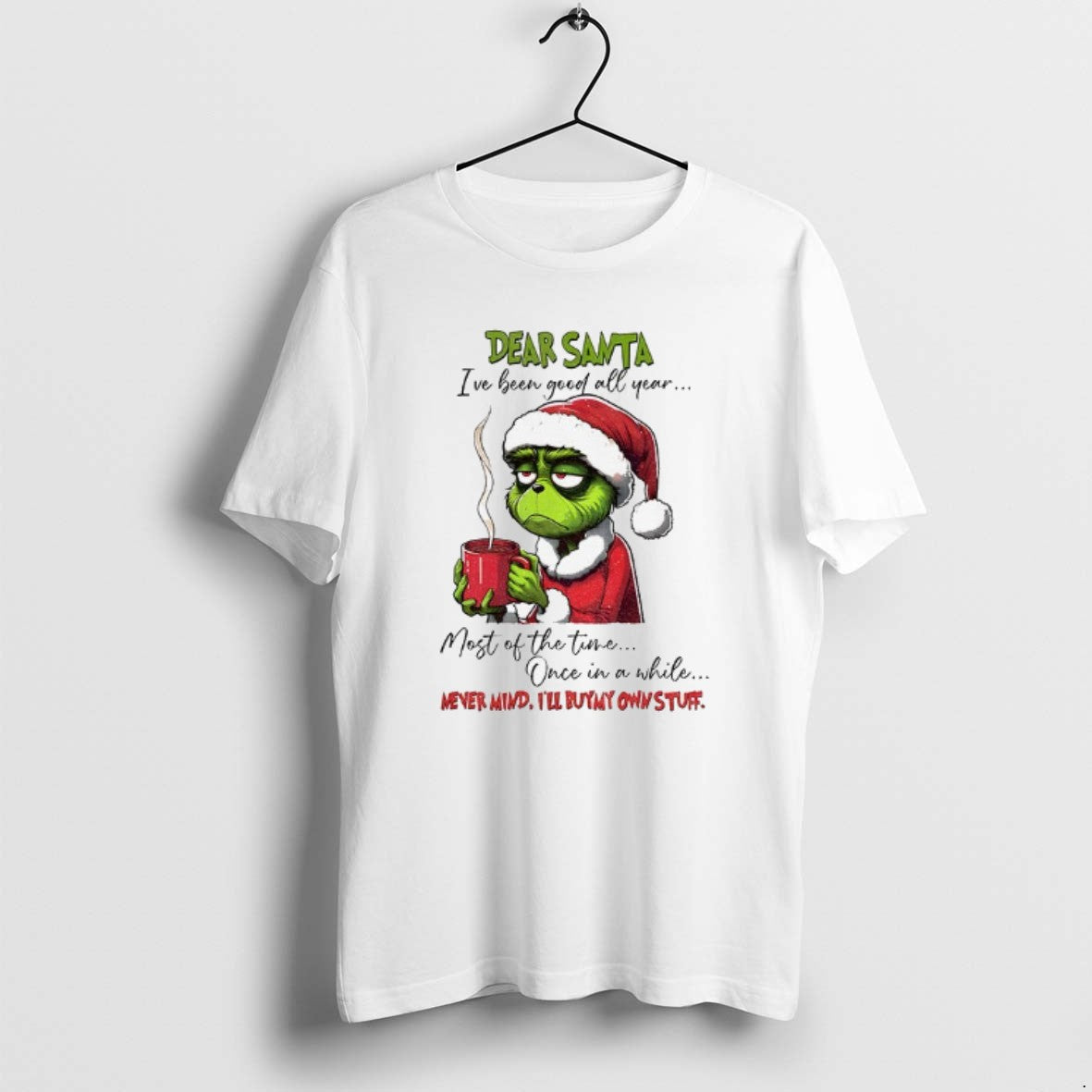 Official Grinch Santa Ive Been Good All Year Most Of The Time Once In T-Shirts, Hoodie, Sweatshirt | PureTeeCo.com