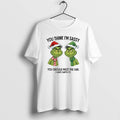 Official Grinch Santa Couple You Think Im Sassy You Should Meet The Girl I Gave T-Shirts, Hoodie, Sweatshirt | PureTeeCo.com