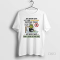 Official Grinch Brain Says Lets Do Something Exciting Today Body Say Dont Listen Fool T-Shirts, Hoodie, Sweatshirt
