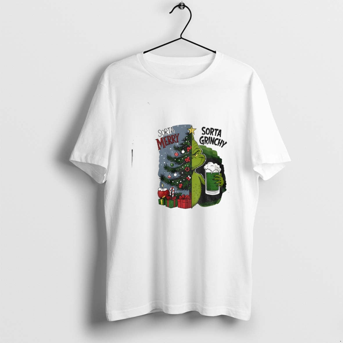 Official Grinch Sorta Merry Sorta Grinchy Christmas Tree Holiday T-Shirts, Hoodie, Sweatshirt | PureTeeCo.com