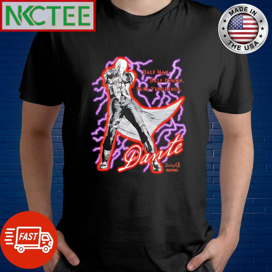 Official Half man Half demon pure vengeance Dante shirt