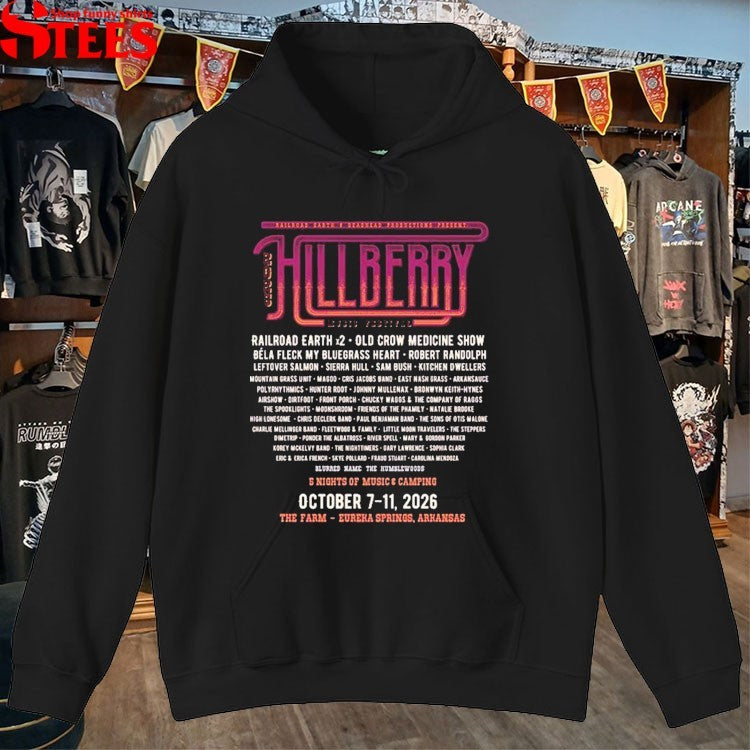 Hillberry Music Festival At The Farm Campground And Events In Eureka Springs Arkansas On October 7-11 2026 T-shirts