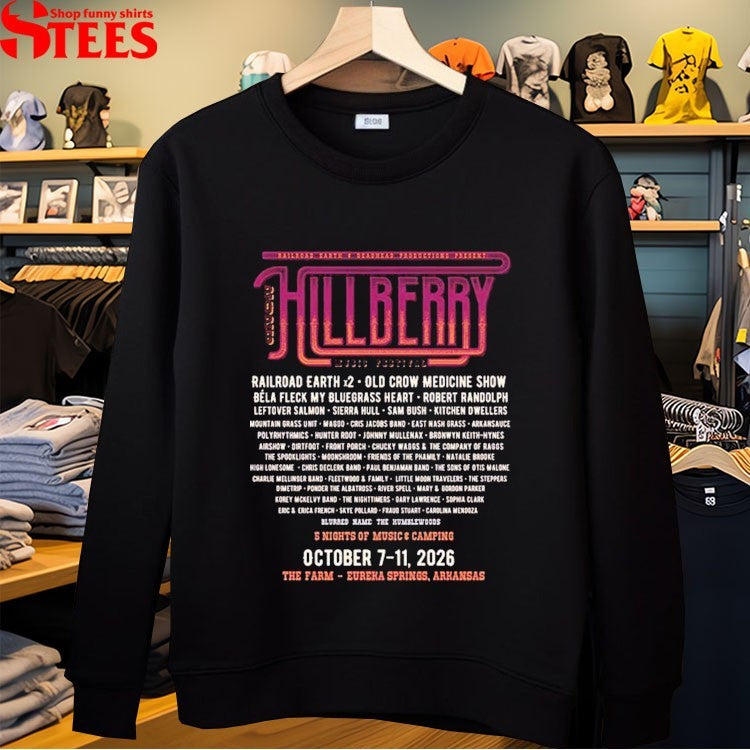 Hillberry Music Festival At The Farm Campground And Events In Eureka Springs Arkansas On October 7-11 2026 T-shirts
