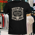 Hold On I’m Texting My Husband Ouija Widow Spirit Board T-shirts