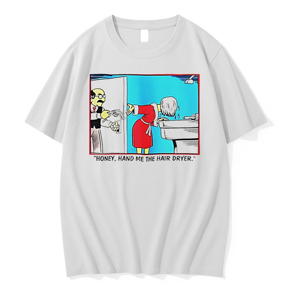 Official Honey Hand Me The Hair Dryer Cartoon T Shirts Jpg