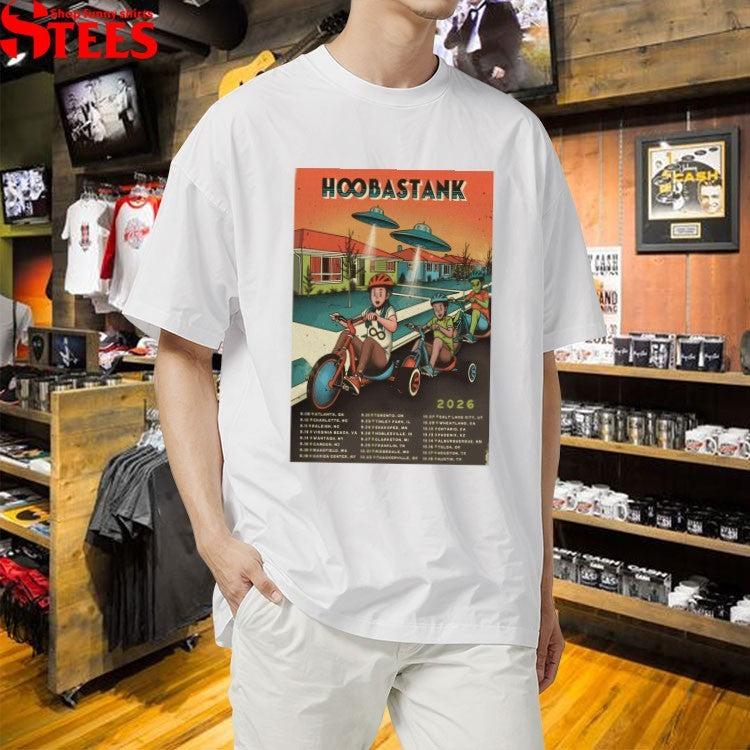 Hoobastank Tour 2026 UFO Alien T-shirts