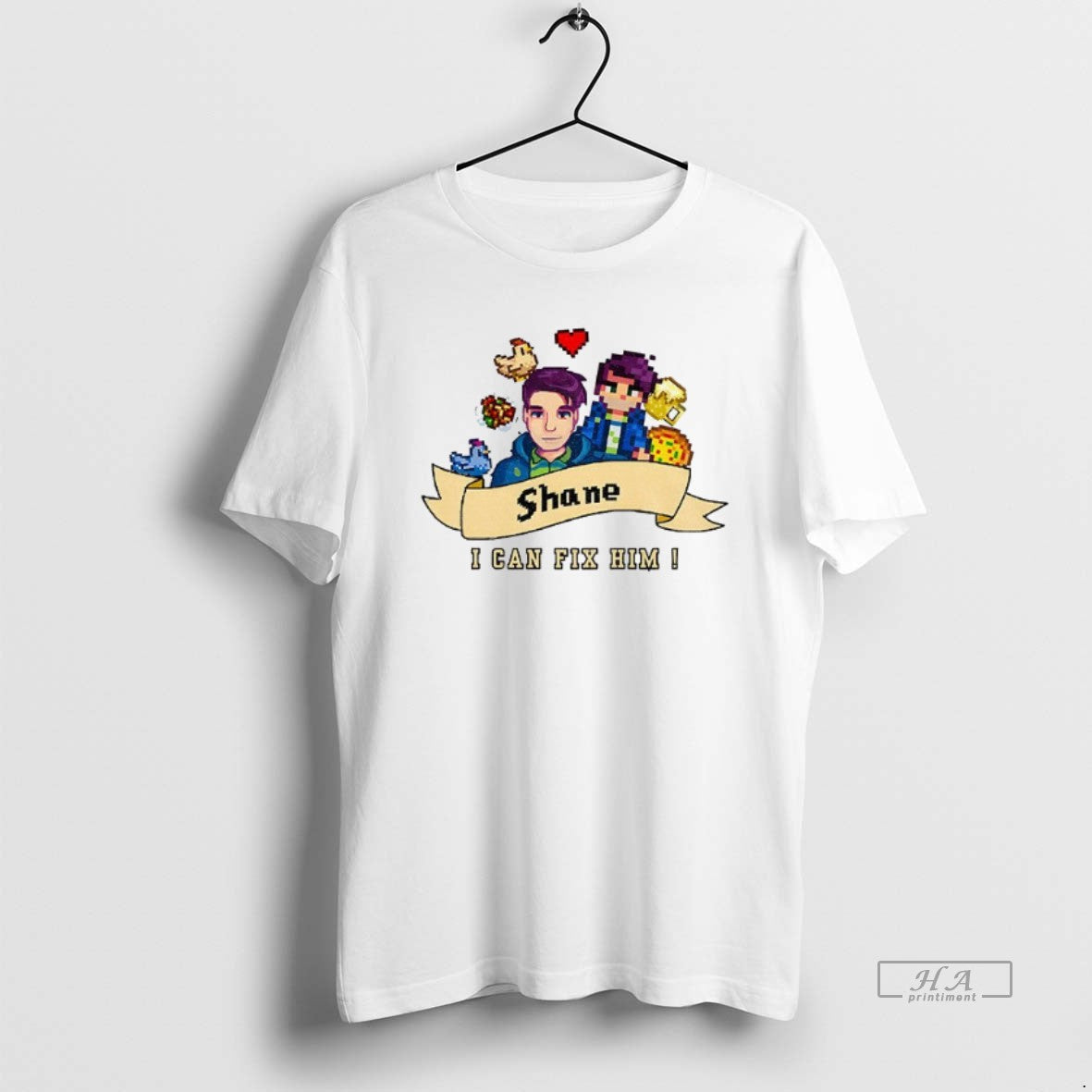 Official I Can Fix Him X Stardew Valley Shane T-Shirts, Hoodie, Sweatshirt | PureTeeCo.com