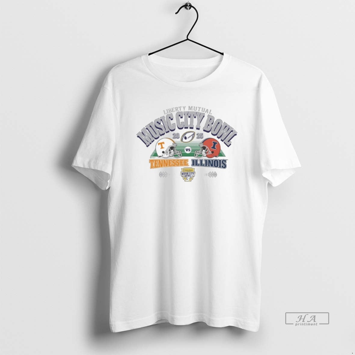 Official Illinois Vs Tennessee 2025 Liberty Mutual Music City Bowl Helmet T-Shirts, Hoodie, Sweatshirt | PureTeeCo.com