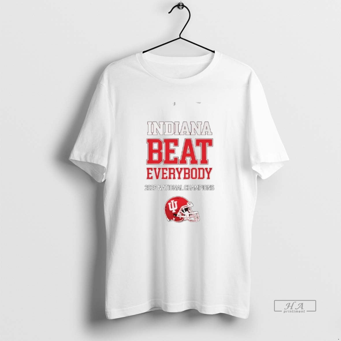 Official Indiana Beat Everybody 2026 National Champions Helmet T-Shirts, Hoodie, Sweatshirt | PureTeeCo.com
