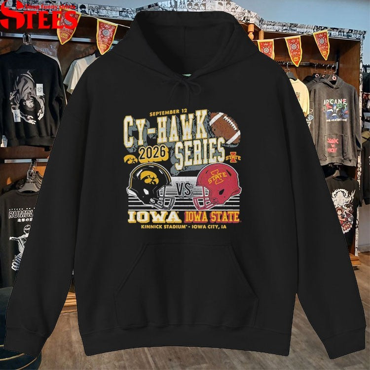 Iowa Hawkeyes Football vs Iowa State Cyclones Cy-Hawk Series Knick Stadium September 12 2026 T-shirts