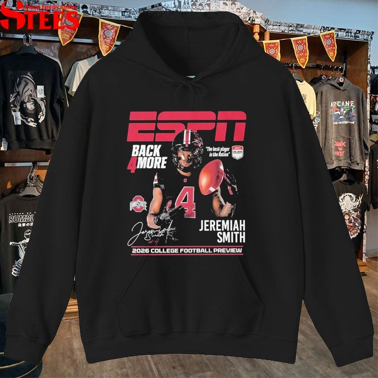 Jeremiah Smith ESPN Back 4 More The Best Play In The Nation 2026 College Football Preview T-shirts