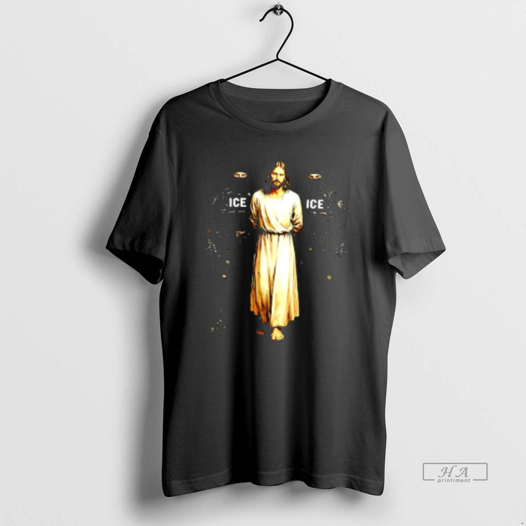 Official Jesus Arrested Parody Anti Ice T-Shirts, Hoodie, Sweatshirt | PureTeeCo.com